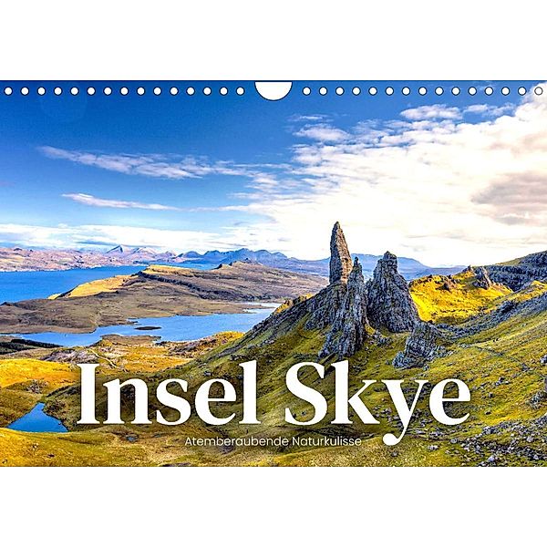 Insel Skye - Atemberaubende Naturkulisse (Wandkalender 2023 DIN A4 quer), Happy Monkey