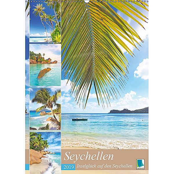 Inselglück auf den Seychellen (Wandkalender 2019 DIN A2 hoch), Calvendo