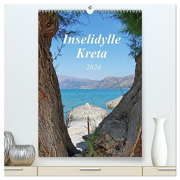 Inselidylle Kreta (hochwertiger Premium Wandkalender 2024 DIN A2 hoch), Kunstdruck in Hochglanz, Claudia Kleemann