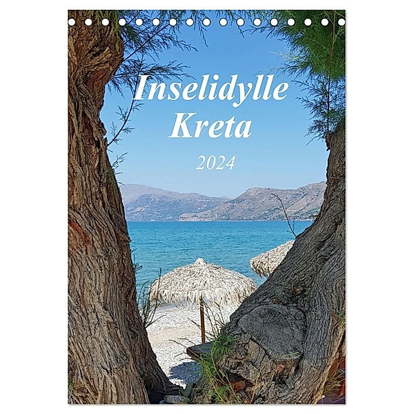Inselidylle Kreta (Tischkalender 2024 DIN A5 hoch), CALVENDO Monatskalender, Claudia Kleemann