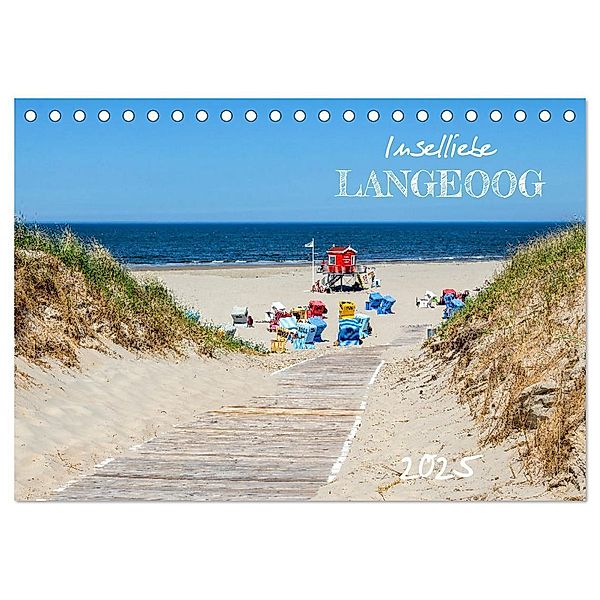 Inselliebe Langeoog (Tischkalender 2025 DIN A5 quer), CALVENDO Monatskalender, Calvendo, Andrea Dreegmeyer