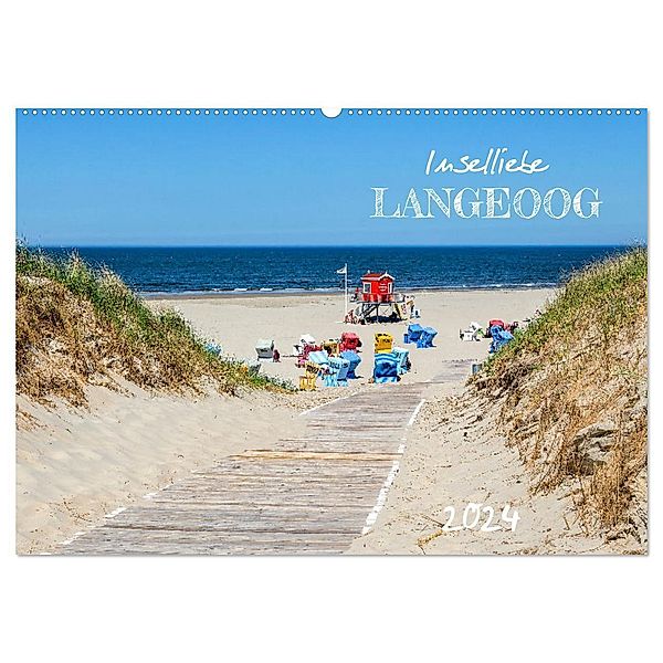 Inselliebe Langeoog (Wandkalender 2024 DIN A2 quer), CALVENDO Monatskalender, Andrea Dreegmeyer