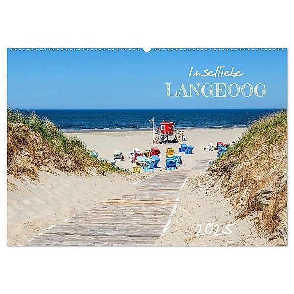 Inselliebe Langeoog (Wandkalender 2025 DIN A2 quer), CALVENDO Monatskalender, Calvendo, Andrea Dreegmeyer