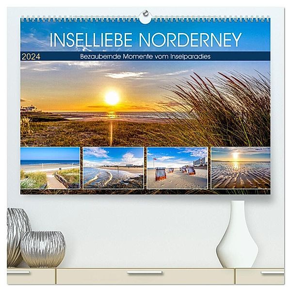 INSELLIEBE NORDERNEY (hochwertiger Premium Wandkalender 2024 DIN A2 quer), Kunstdruck in Hochglanz, Andrea Dreegmeyer