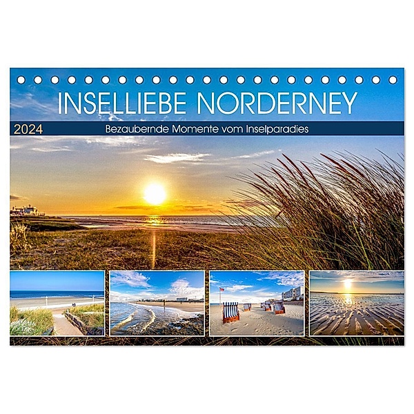 INSELLIEBE NORDERNEY (Tischkalender 2024 DIN A5 quer), CALVENDO Monatskalender, Andrea Dreegmeyer
