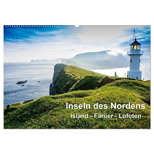 Inseln Des Nordens (Wandkalender 2025 DIN A2 quer), CALVENDO Monatskalender, Calvendo, Sören Gelbe-Haussen