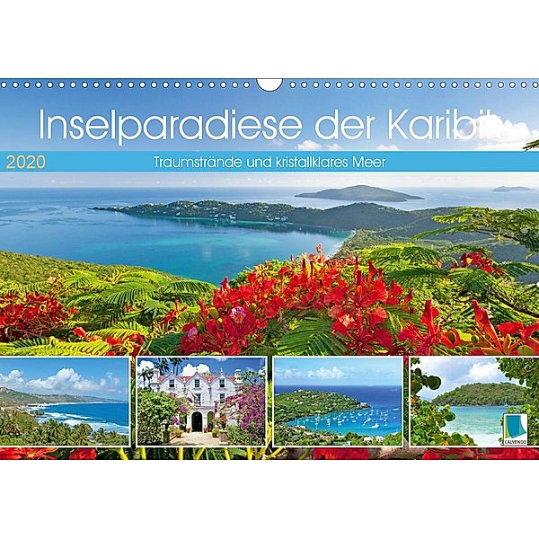 Inselparadiese der Karibik (Wandkalender 2020 DIN A3 quer)