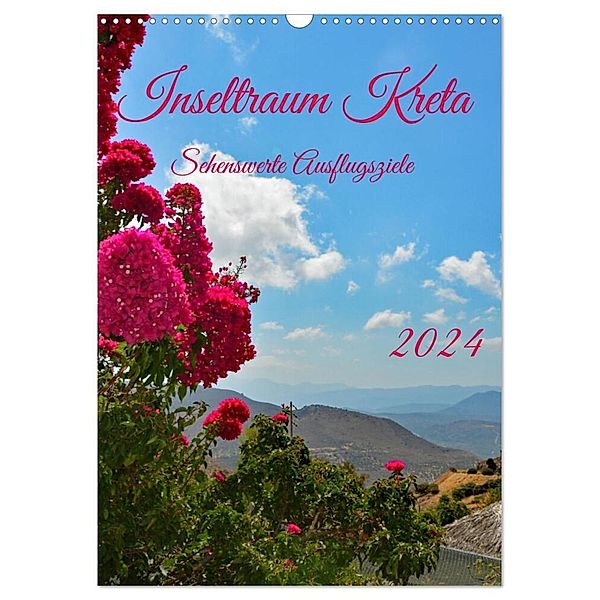 Inseltraum Kreta - Sehenswerte Ausflugsziele (Wandkalender 2024 DIN A3 hoch), CALVENDO Monatskalender, Claudia Kleemann