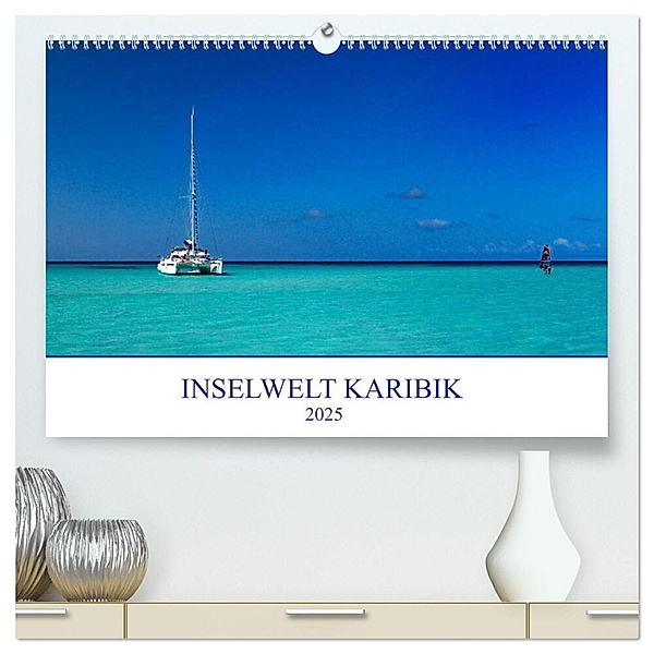 Inselwelt Karibik (hochwertiger Premium Wandkalender 2025 DIN A2 quer), Kunstdruck in Hochglanz, Calvendo, Christian Heeb