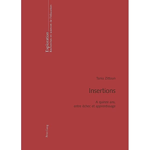Insertions, Tania Zittoun