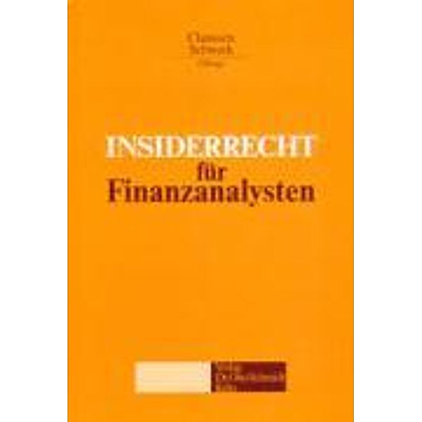 Insiderrecht für Finanzanalysten