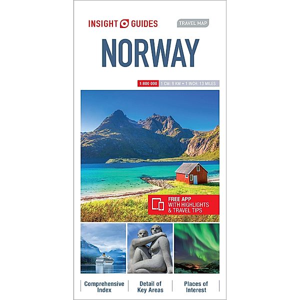 Insight Guides Travel Map Norway, Insight Guides