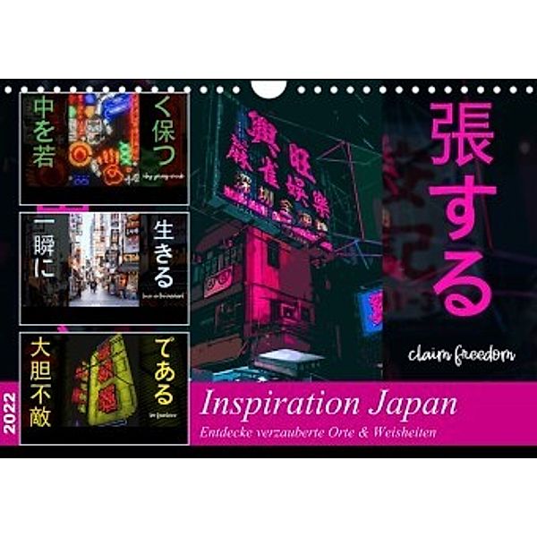 Inspiration Japan (Wandkalender 2022 DIN A4 quer), MillennialDesigns