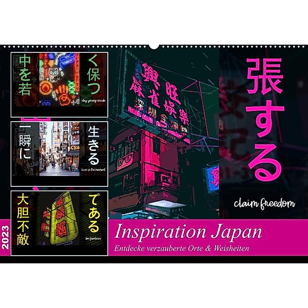 Inspiration Japan (Wandkalender 2023 DIN A2 quer), MillennialDesigns