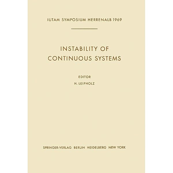 Instability of Continuous Systems / IUTAM Symposia