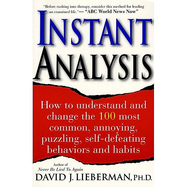 Instant Analysis, David J. Lieberman