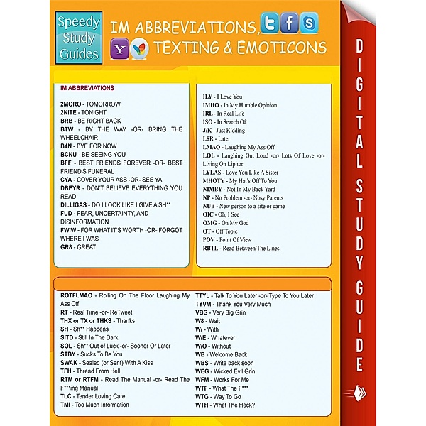 Instant Messaging Abbreviations, Texting and Emoticons / Speedy Publishing Books, Speedy Publishing