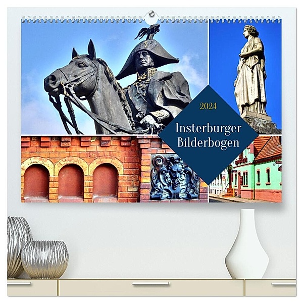Insterburger Bilderbogen (hochwertiger Premium Wandkalender 2024 DIN A2 quer), Kunstdruck in Hochglanz, Henning von Löwis of Menar