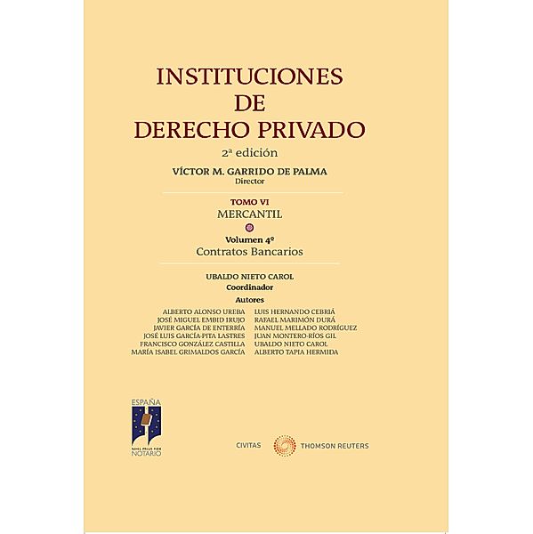 Instituciones de Derecho Privado. Tomo VI Mercantil. Volumen 4º / Instituciones Derecho Privado, Ubaldo Nieto Carol, Victor M. Garrido de Palma
