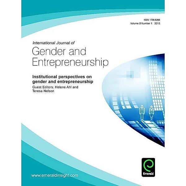 Institutional Perspectives on Gender and Entrepreneurship