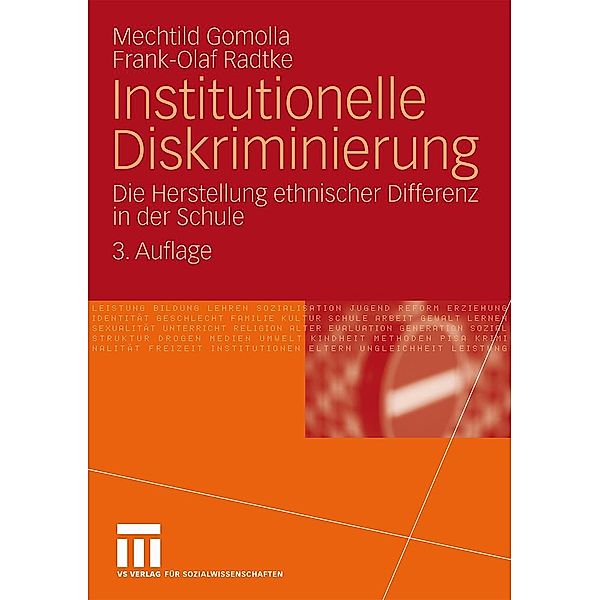 Institutionelle Diskriminierung, Mechtild Gomolla, Frank-Olaf Radtke