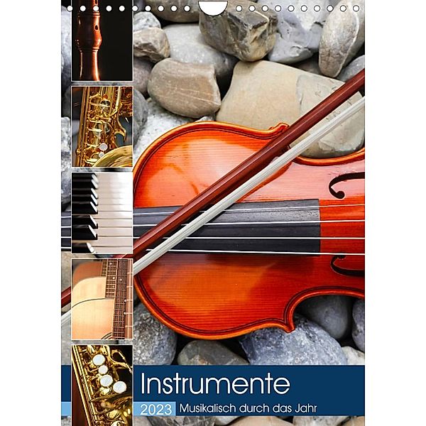 Instrumente - Musikalisch durch das Jahr (Wandkalender 2023 DIN A4 hoch), Anette/Thomas Jäger