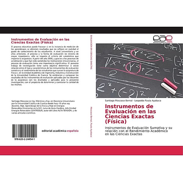 Instrumentos de Evaluación en las Ciencias Exactas (Física), Santiago Moscoso Bernal, Leopoldo Pauta Ayabaca