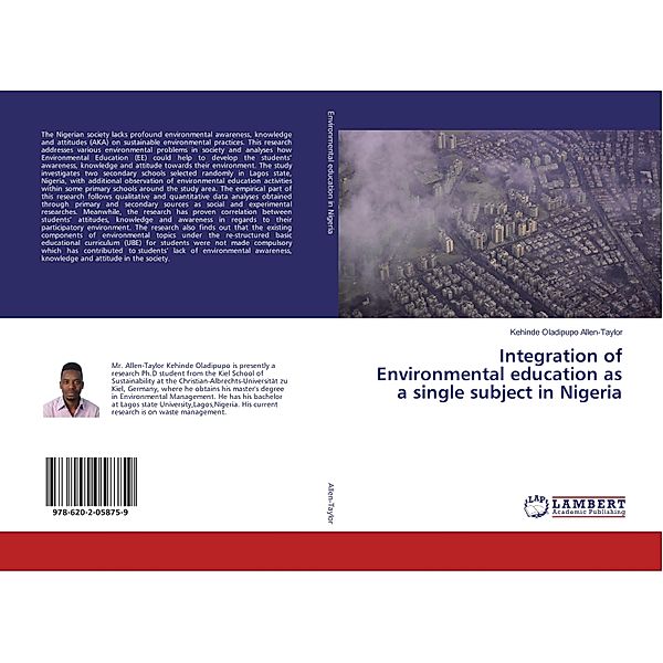 Integration of Environmental education as a single subject in Nigeria, Kehinde Oladipupo Allen-Taylor