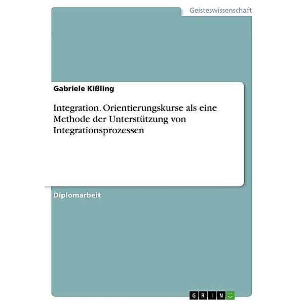 Integration - Orientierungskurse als eine Methode der Unterstützung von Integrationsprozessen, Gabriele Kißling