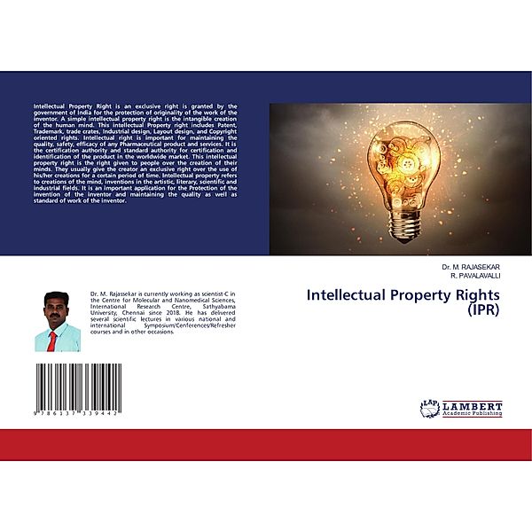 Intellectual Property Rights (IPR), Dr. M. RAJASEKAR, R. PAVALAVALLI