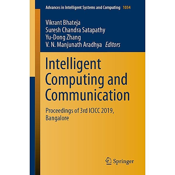 Intelligent Computing and Communication / Advances in Intelligent Systems and Computing Bd.1034