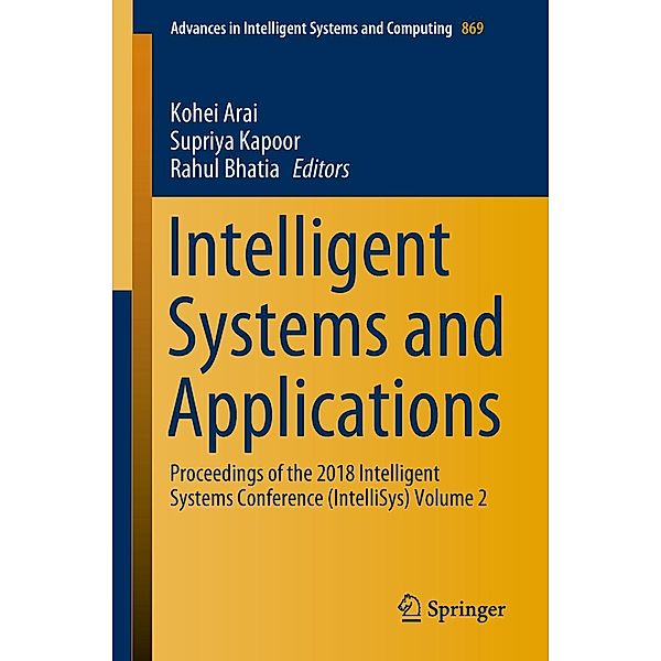 Intelligent Systems and Applications / Advances in Intelligent Systems and Computing Bd.869