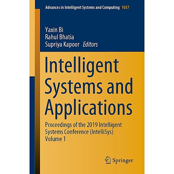 Intelligent Systems and Applications / Advances in Intelligent Systems and Computing Bd.1037