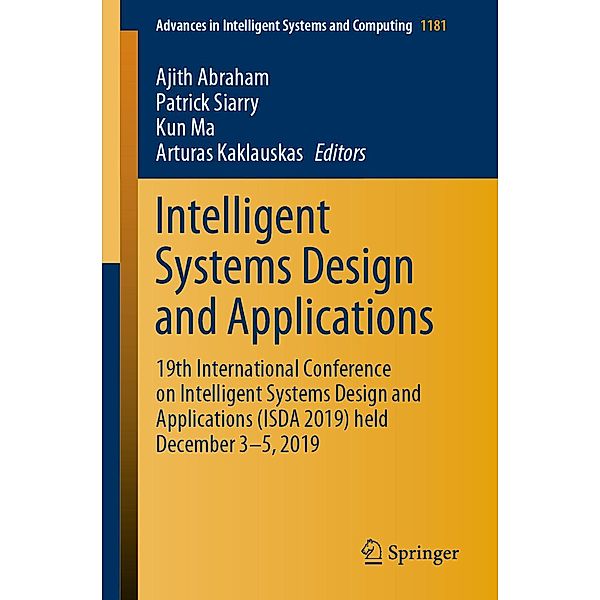 Intelligent Systems Design and Applications / Advances in Intelligent Systems and Computing Bd.1181