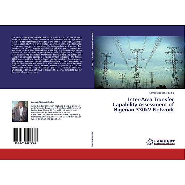 Inter-Area Transfer Capability Assessment of Nigerian 330kV Network, Ahmad Abubakar Sadiq