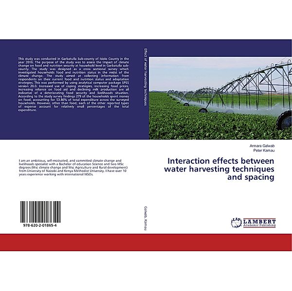 Interaction effects between water harvesting techniques and spacing, Armara Galwab, Peter Kamau