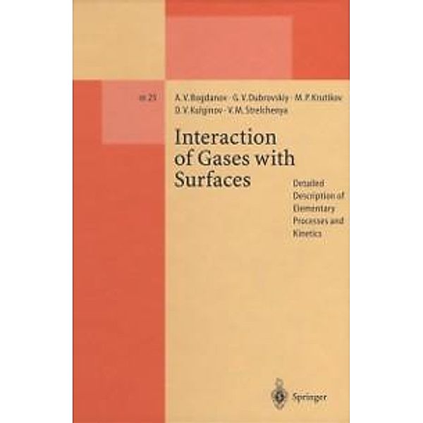 Interaction of Gases with Surfaces / Lecture Notes in Physics Monographs Bd.25, Alexander V. Bogdanov, German V. Dubrovskiy, Michael P. Krutikov, Dmitry V. Kulginov, Victor M. Strelchenya