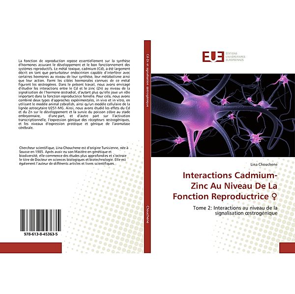 Interactions Cadmium-Zinc Au Niveau De La Fonction Reproductrice, Lina Chouchene