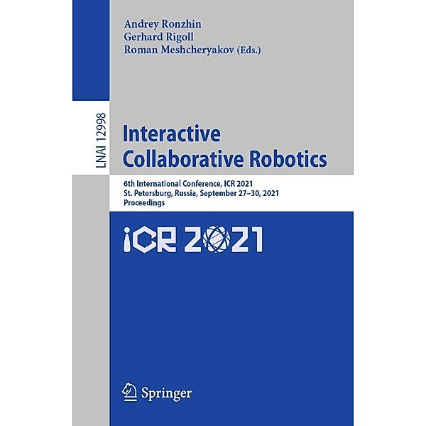 Interactive Collaborative Robotics / Lecture Notes in Computer Science Bd.12998