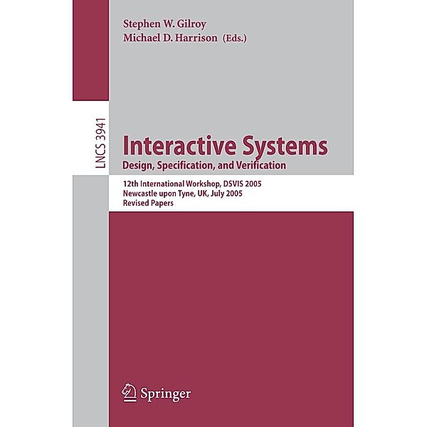 Interactive Systems. Design Specification, and Verification