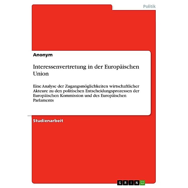 Interessenvertretung in der Europäischen Union