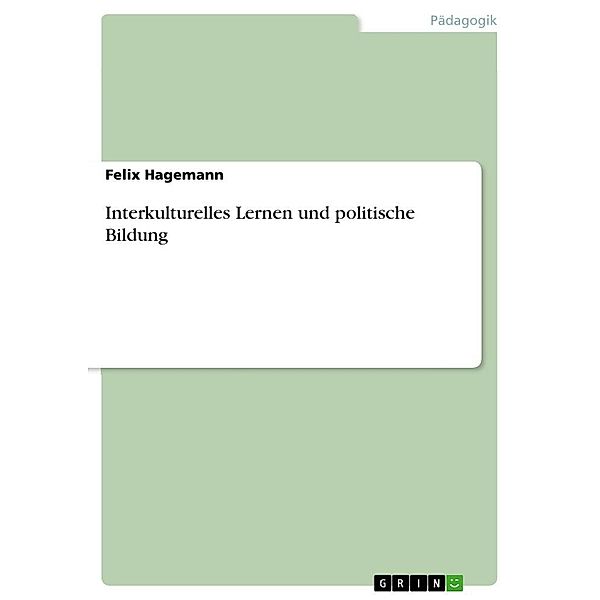 Interkulturelles Lernen und politische Bildung, Felix Hagemann