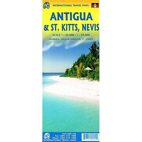 Intern.Travel Maps / Antigua & St.Kitts /Nevis