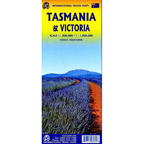 Intern.Travel Maps / Tasmania Volcanoes