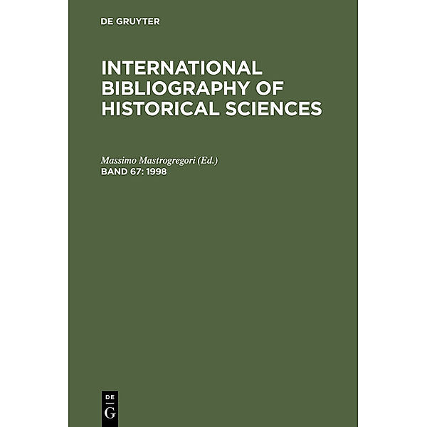 International Bibliography of Historical Sciences / Band 67 / 1998