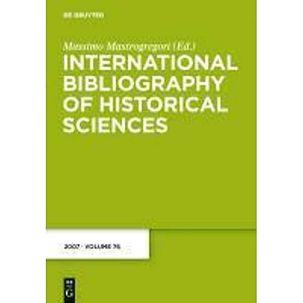 International Bibliography of Historical Sciences 2007