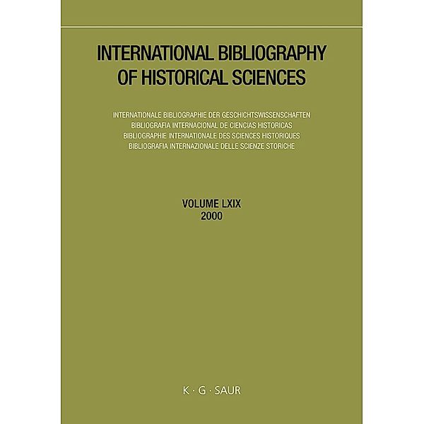International Bibliography of Historical Sciences 2000