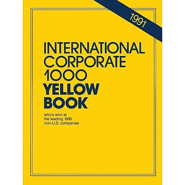 International Corporate 1000 Yellow Book / International Corporate 1000