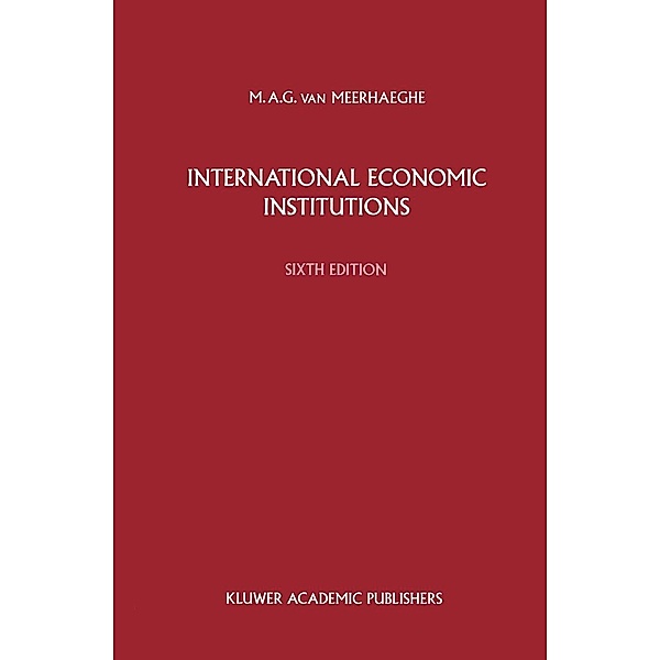 International Economic Institutions, M. A. van Meerhaeghe
