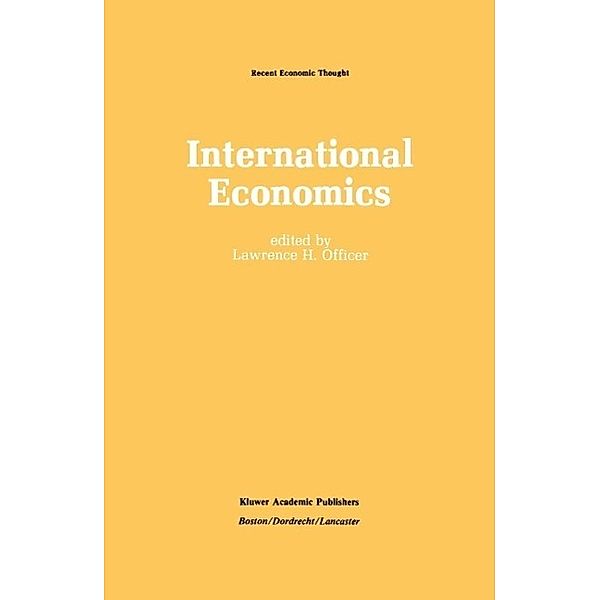 International Economics / Recent Economic Thought Bd.11